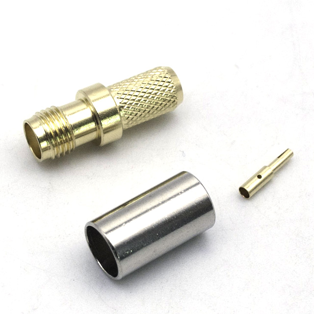 SMA FEMALE STRAIGHT CONNECTOR CRIMP FOR LMR240 CABLE(SMA-C-K240)