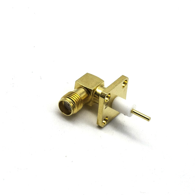 SMA female flange pcb mount right angle connector 4 hole(SMA-50KWFD-16)