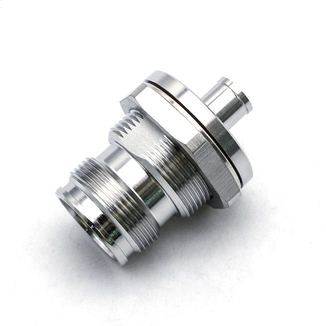 4.3/10 Female Straight Connector For 1/4"​ Cable Crimp Bulkhead(4.3/10-KY1/4S)