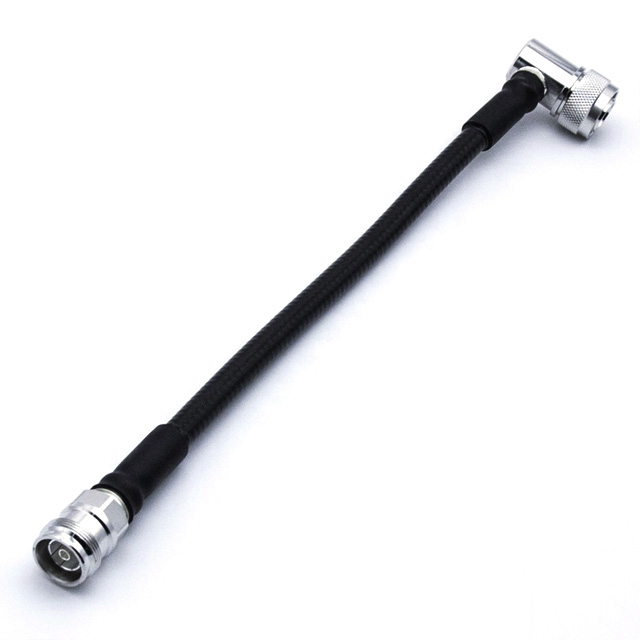 3/8" Superflex Jumper, Handscrew 4.3/10 Male right angle to 4.3/10 Female straight 300mm