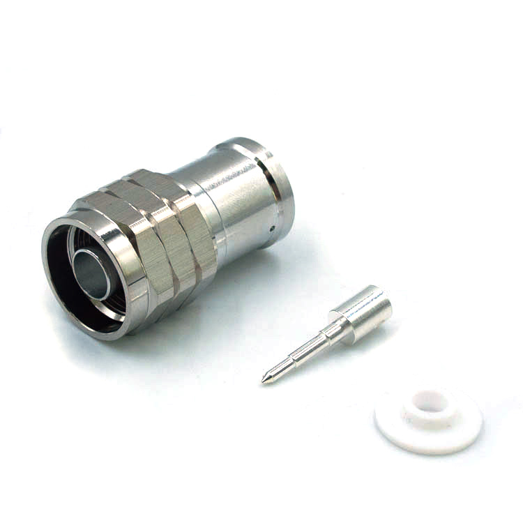 N Male Straight Connector for 1/2”Feeder Cable Soldering  (N-H-J1/2)