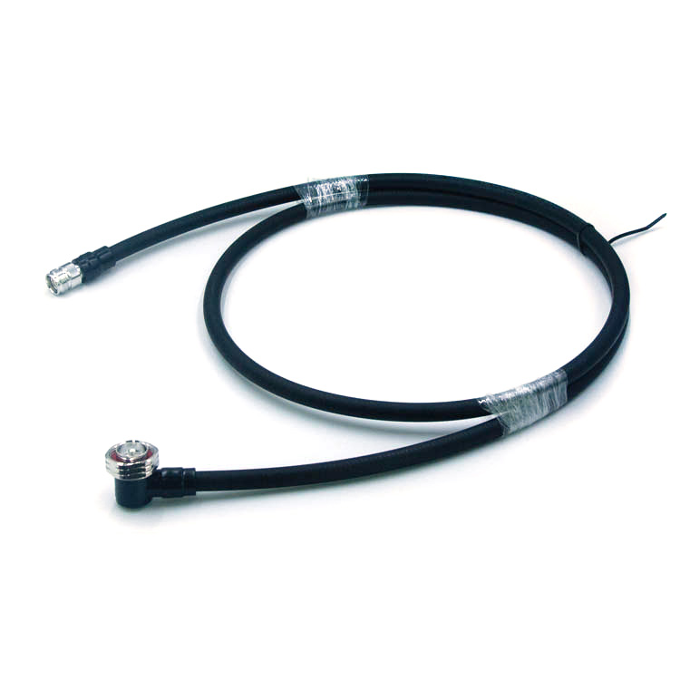 1/2" superflex Jumper, DIN Male Right Angle To 4.3-10 Female,(7/16-H-JW1/2S-2-4.3/10-H-K1/2S-L(m)