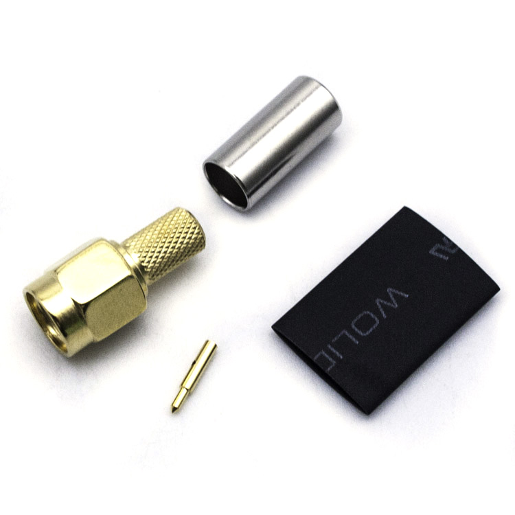 SMA MALE CRIMP CONNECTOR FOR SYV-50-3 CABLE(SMA-C-J5-3)