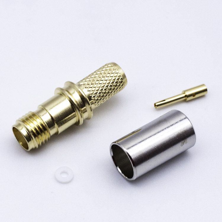 SMA FEMALE CRIMP CONNECTOR FOR LMR240 CABLE  (SMA-C-K240-1)