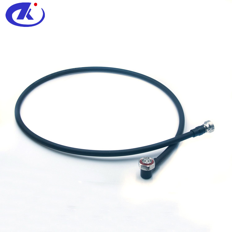1/2" Superflex Jumper, 7/16 Male Right to 7/16 Female Straight,Lm  ​(7-16-H-JW1-2S-2-7-16-H-K1-2S-3-L(m)