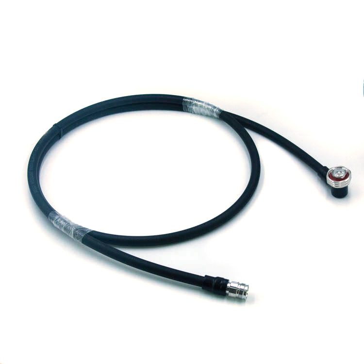 1/2" Superflex Jumper, DIN 7/16 Male Right Angle to 4.3/10 Female Connector,Lm  (7-16-H-JW1-2S-2-4.3-10-H-K1-2S-3-Lm ​)