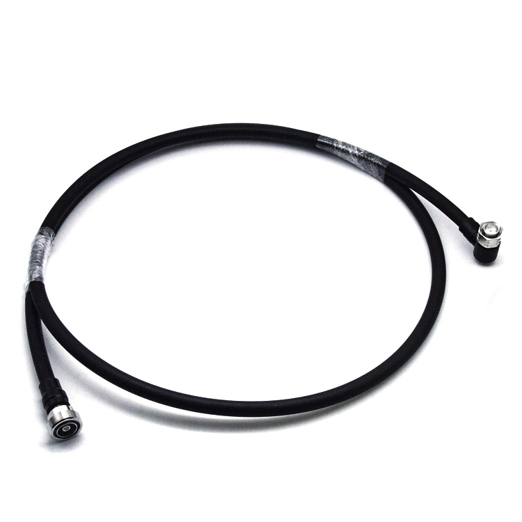 1/2" Superflex Jumper, 7/16 Female Connector to 4.3/10 Male Right Angle Connector,Lm  (7-16-K1-2S-10-4.3-10-H-JW1-2S-3-L(m)