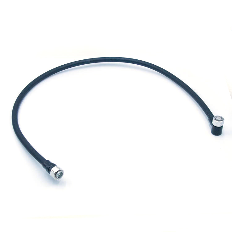 1/2" Superflex Jumper, 4.3/10 Male straight to 4.3/10 Male Right Angle connector,L(m)  (4.3-10-H-J1-2S-5-4.3-10-H-JW1-2S-3-Lm)
