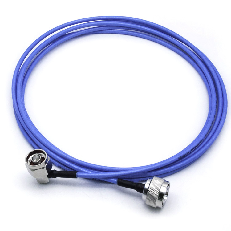 RG141 Jumper, Handscrew 4.3/10 Male straight to N Male Right Angle Connector  H4.3-10-J141/N-JW141-L(m)  ​