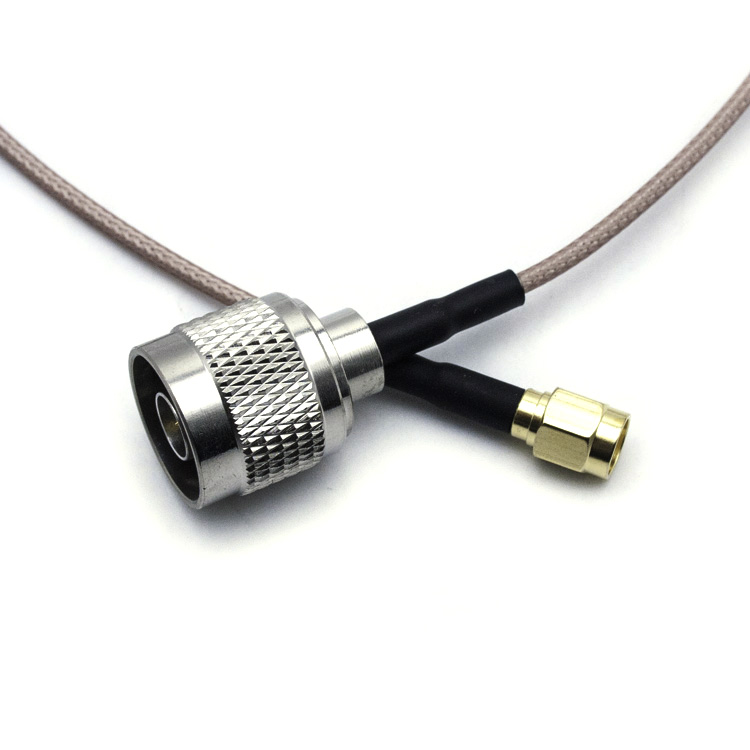 RG316 jumper N male straight and SMA male straight connector  (N-C-J3/SMA-C-J1.5-1​-500MM)