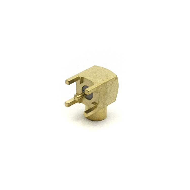 MCX PCB Female Jack Right Angel  Connector 4 Legs  (MCX-KWHD)