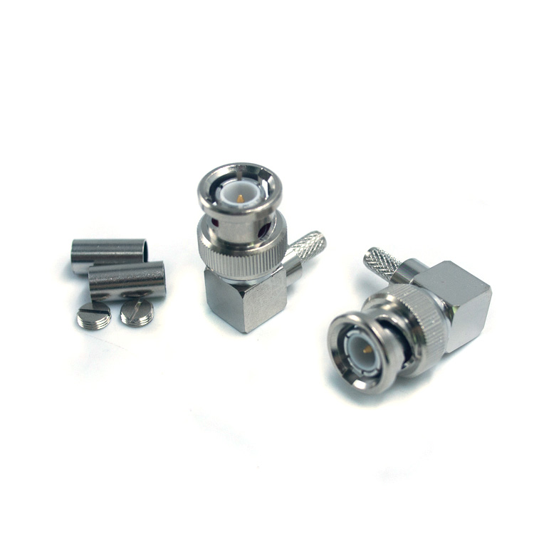 BNC Male Right Connector Crimp for RG223 Cable  (BNC-C-JW223)