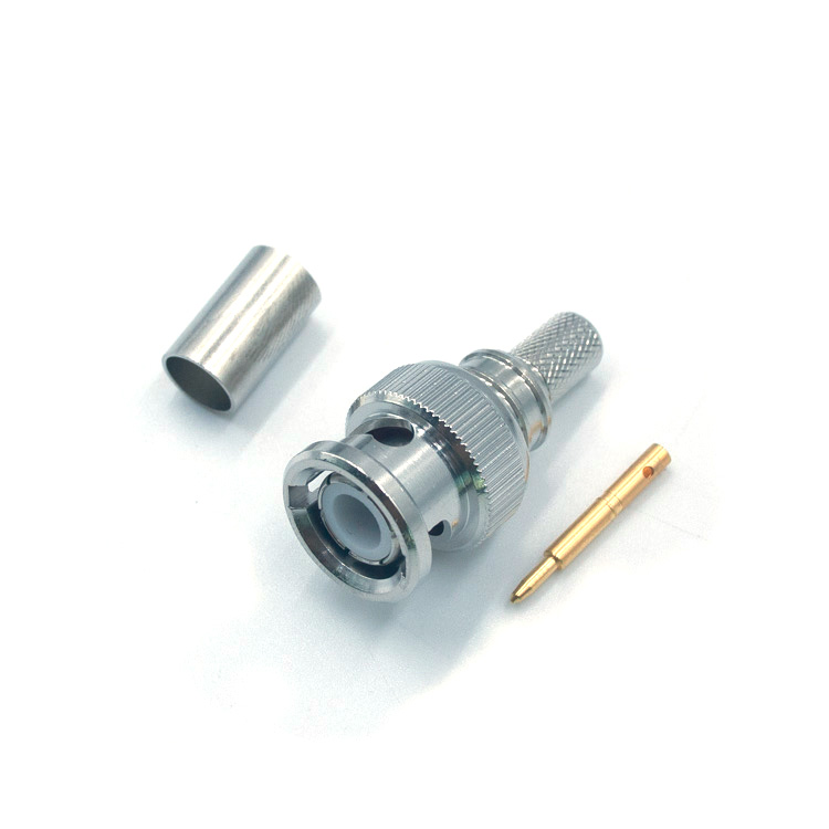 BNC Male Straight Connector Crimp for RG240 Cable  (BNC-C-J240)