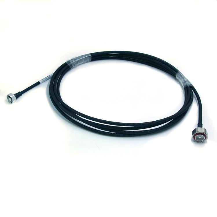 1/4" superflex jumper cable, 7/16 male to 4.3/10 male connector,5m  (7-16-H-J1-4S-7A/4.3-10-H-J1-4S-8-5m Z)