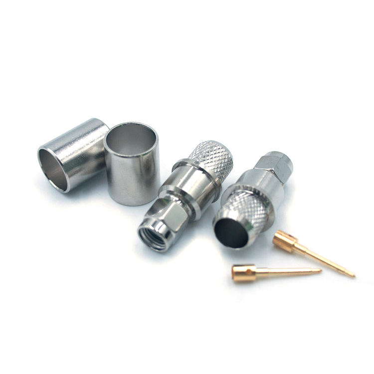 LMR400 CABLE SMA MALE CRIMP CONNECTOR  (SMA-C-J400)