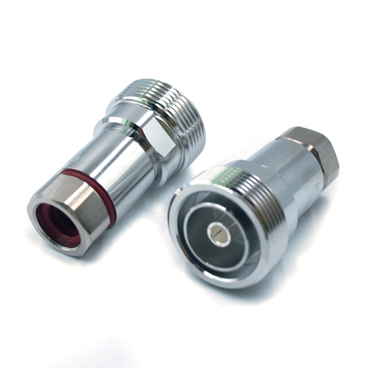 7/16 DIN Female Straight Connector for 1/2” Superflex Cable Clamp  (7/16-K1/2S-A)