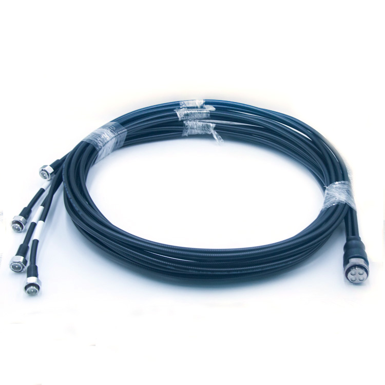 2025 New product   1/3" superflexjumper MQ4 male  cluster connector to 4.3/10 male ,3m  (MQ4-K1-3S-1-4.3-10-H-J1-3S-2A-3m)