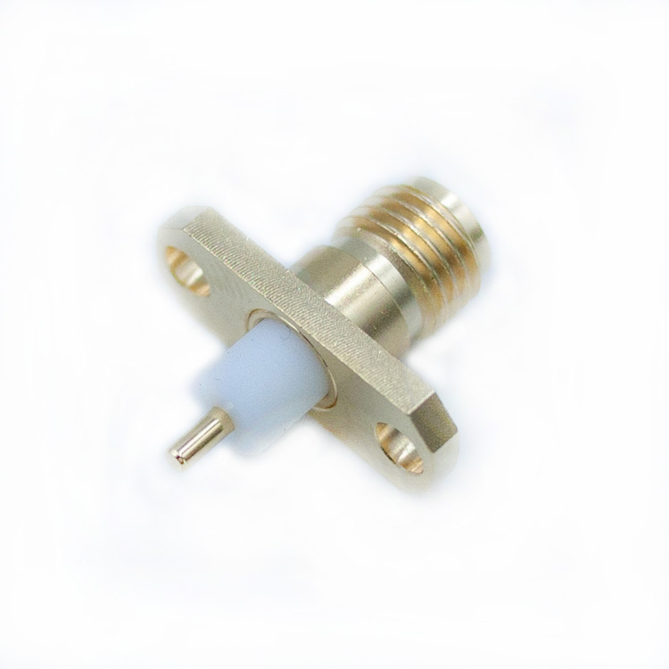 SMA Female Panel Mount Gold Plated Coaxial Connector(SMA-KFD-148)