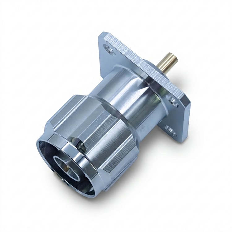 N Male Flange Plug Connector Solder Type with 4 Holes(N-JF-3)
