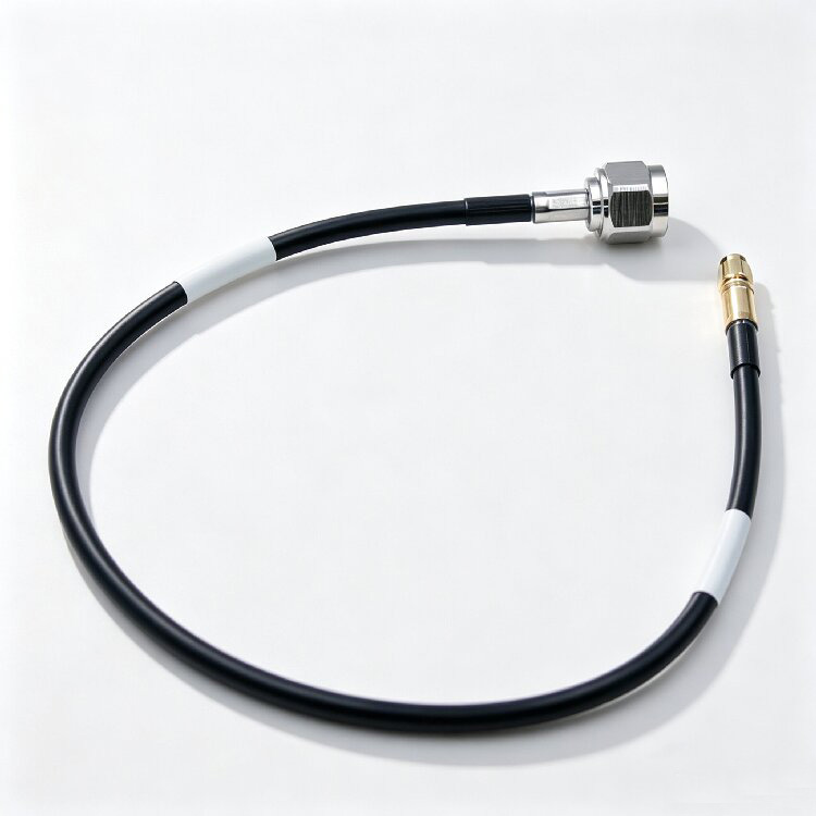 RF Jumper with N Male and SMA Male Crimp Connector for LMR240 Coaxial Cable，500mm(N-C-J240-11A-SMA-C-J240-2-500mm)