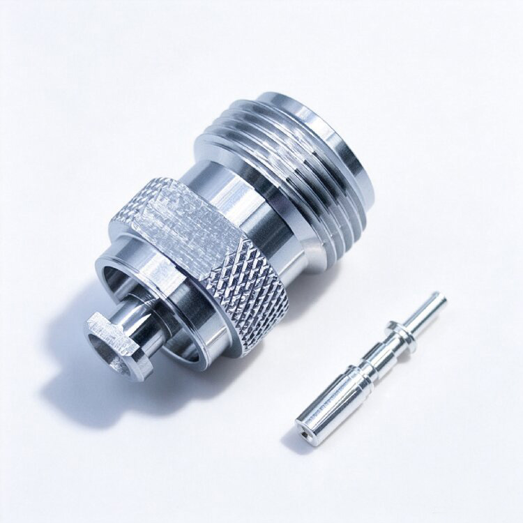 N Female Straight Solder Type Connector for RG402/141 Cable（N-K141-5-1）