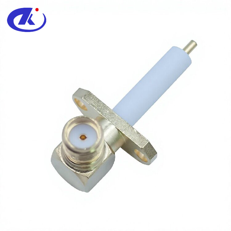 SMA Female Right Angle Flange 4 Holes Panel Mount(SMA-KWFD-13)